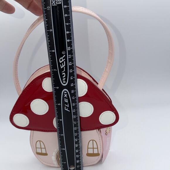 Gymboree Pink Red MUSHROOM HOUSE Purse Bag Fairytale Forest NEW NWT - Picture 8 of 10